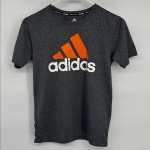 Adidas climalite boys short sleeve gray t-shirt size M 10/12.